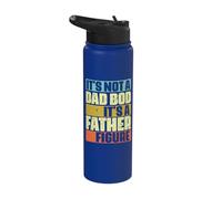 It's Not A Dad BOD It's a Father Figure Funny Father's Day Stainless Steel Insulated Water Bottle