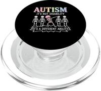 It's Not A Disability It's A Different Ability Skull Autism PopSockets PopGrip for MagSafe