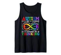 Its Not A Disease a Way Thinking Infinity Autism Awareness Tank Top