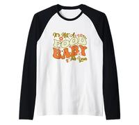 Its Not A Food Baby This Year Groovy Thanksgiving Pregnancy Raglan Baseball Tee