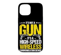 IT'S NOT A Gun IT'S A HIGH-SPEED WIRELESS Funny Gun Meme Case for iPhone 15