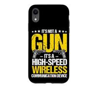 IT'S NOT A Gun IT'S A HIGH-SPEED WIRELESS Funny Gun Meme Case for iPhone XR