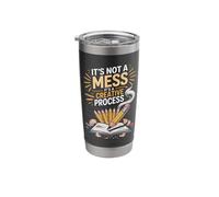It's Not A Mess It's A Creative Process Drawing Artist Stainless Steel Insulated Tumbler