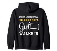 It's Not a Party Until a South Dakota Girl Walks In,Proud Gi Zip Hoodie