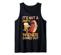 It's Not A Party Until The Weiner Comes Out Hotdog BBQ Tank Top