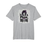 Its Not A Phase Mom Elder Emo Gothic Rebel Nostalgia T-Shirt, Men's Big and Tall, Heather Grey, 3X Tall