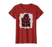 Its Not A Phase Mom Elder Emo Gothic Rebel Nostalgia T-Shirt, Women, Cranberry Red, X-Large