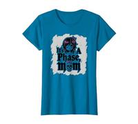 Its Not A Phase Mom Elder Emo Gothic Rebel Nostalgia T-Shirt, Women, Sapphire Blue, Medium