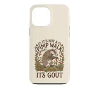 It's Not a Pimp Walk Funny Gout Cottagecore Badger Case for iPhone 13 Pro Max