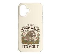 It's Not a Pimp Walk Funny Gout Cottagecore Badger Case for iPhone 16