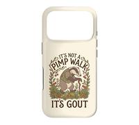 It's Not a Pimp Walk Funny Gout Cottagecore Badger Case for iPhone 17 Pro