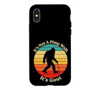 It's Not A Pimp Walk Gout Bigfoot Cane Case for iPhone X/XS