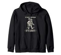 It's Not A Pimp Walk It's Gout Funny Frog Dad Father's Day Zip Hoodie