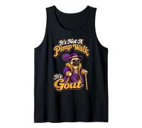 It's Not A Pimp Walk It's Gout Funny Hip Hop Pug Rap Dog Men Tank Top