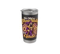 It's Not A Pimp Walk It's Gout Funny Hip Hop Pug Rap Stainless Steel Insulated Tumbler
