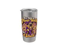 It's Not A Pimp Walk It's Gout Funny Hip Hop Pug Rap Stainless Steel Insulated Tumbler