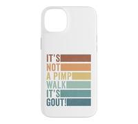 It's Not A Pimp Walk It's Gout Vintage Old Man Medical Humor Case for iPhone 14 Plus