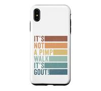 It's Not A Pimp Walk It's Gout Vintage Old Man Medical Humor Case for iPhone XS Max