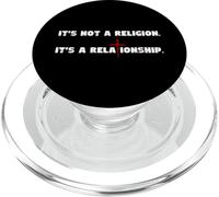 It's Not a Religion It's a Relationship religious christian PopSockets PopGrip for MagSafe