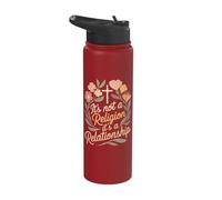 It's Not A Religion It's A Relationship Stainless Steel Insulated Water Bottle