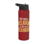 It's Not A Religion It's A Relationship Stainless Steel Insulated Water Bottle