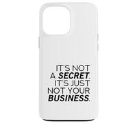 It's Not A Secret (Funny Statement) Case for iPhone 13 Pro Max