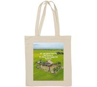 It's not about how big the house is motivational slogan Natural Cotton Tote Bag White