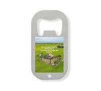 It's not About How Big The House is Motivational Slogan Stainless Steel Bottle Opener Silver