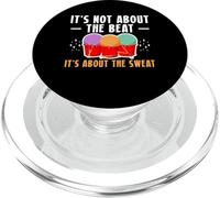 Its Not About The Beat Its About The Sweat Cardio Drumming PopSockets PopGrip for MagSafe