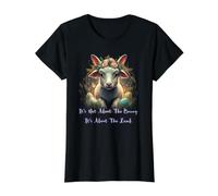 It's Not About The Bunny It's About The Lamb Cute Easter Value Graphic T-Shirt, Women, Black, S