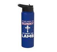 It's Not About The Bunny It's About The Lamb Easter Sunday Stainless Steel Insulated Water Bottle