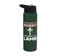 It's Not About The Bunny It's About The Lamb Easter Sunday Stainless Steel Insulated Water Bottle