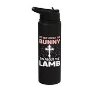 It's Not About The Bunny It's About The Lamb Easter Sunday Stainless Steel Insulated Water Bottle