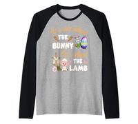 It's Not About The Bunny It's About The Lamb Raglan Baseball Tee