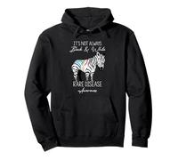 IT'S NOT ALWAYS Black & White Rare Disease Awareness Pullover Hoodie