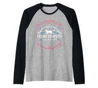 It's Not Cat Hair It's Feline Confetti Cat Pet Grooming Raglan Baseball Tee