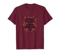 Its Not Dog Hair Its Canine Confetti Funny Pet Quote T-Shirt, Men, Burgundy, L