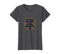 Its Not Dog Hair Its Canine Confetti Funny Pet Quote T-Shirt, Women, Dark Heather Grey, S