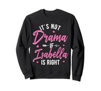 IT'S NOT Drama IF Isabella IS RIGHT Isabella Personalized Sweatshirt