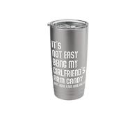 It's Not Easy Being My Girlfriend's Arm Candy Fathers Day Stainless Steel Insulated Tumbler