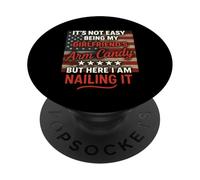 It's Not Easy Being My Girlfriend's Arm Candy Funny Couple PopSockets Adhesive PopGrip
