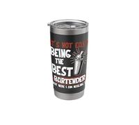 Its Not Easy Being The Best Bartender Here I Am Nailing It Stainless Steel Insulated Tumbler