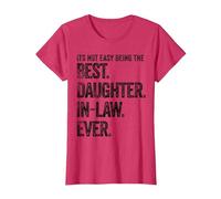 Its not Easy Being The Best Daughter in Law Ever T-Shirt, Women, Red Heather, X-Large