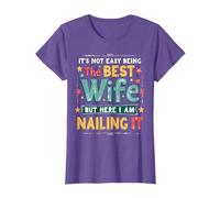It's Not Easy Being The Best Wife Ever Funny Retro Vintage T-Shirt