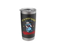 It's Not Easy Being Wheezy Asthma Inhaler Breathing Allergy Stainless Steel Insulated Tumbler