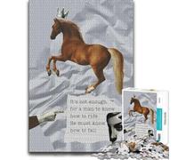It's Not Enough To Know How To Ride Jigsaw Puzzle for Adults, 500 Pieces | Visual matching and sorting - a practical indoor pastime at your own pace.