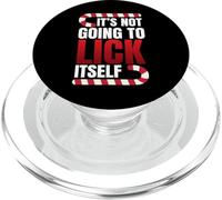 It's Not Going To Lick Itself Candy Cane PopSockets PopGrip for MagSafe
