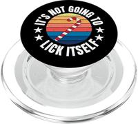 It's Not Going To Lick Itself Candy Cane PopSockets PopGrip for MagSafe