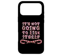 It's Not Going To Lick Itself. Funny Candy Cane Stick Xmas Case for iPhone 17 Pro Max