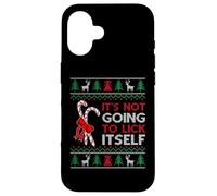 It's Not Going to Lick Itself - Funny Ugly Christmas Sweater Case for iPhone 16